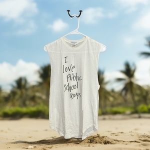 Public School For J Crew Graphic Tank Top